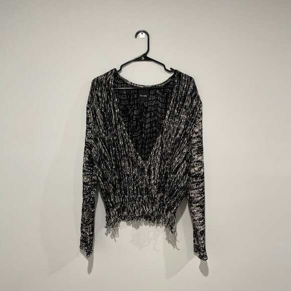 Nic+Zoe Women Black and White Elegant Cardigan Size L, - Picture 2 of 13